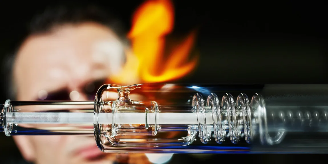 Custom-made high-tech industrial glassware