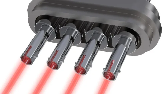 Metall-Glas-verklebte vierfache UHV-Durchführung