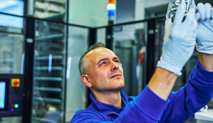 Custom-made industrial glassware