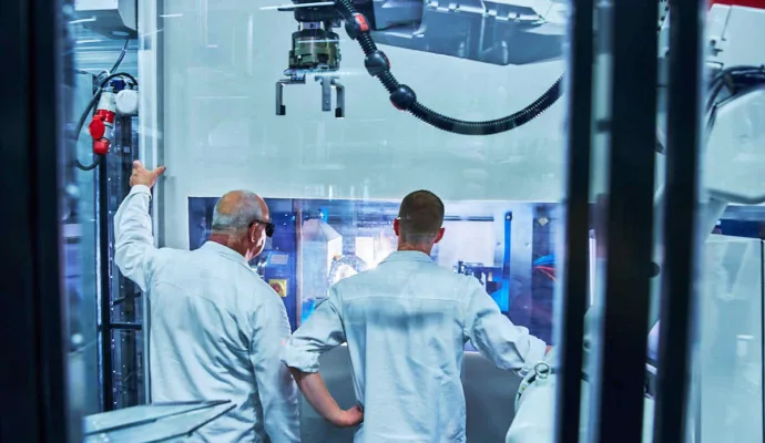 automated thermal production of glass components